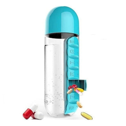 Pill Organizer Water Bottle