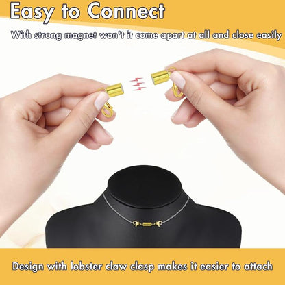 Versatile Magnetic Jewelry Clasp Extenders