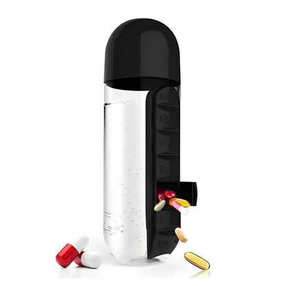 Pill Organizer Water Bottle