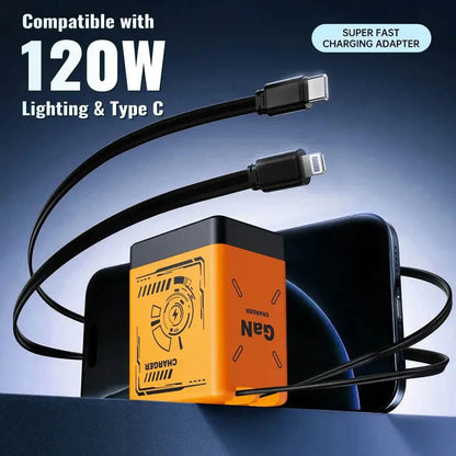 GaNPro 45W Retractable Fast Charger Cube