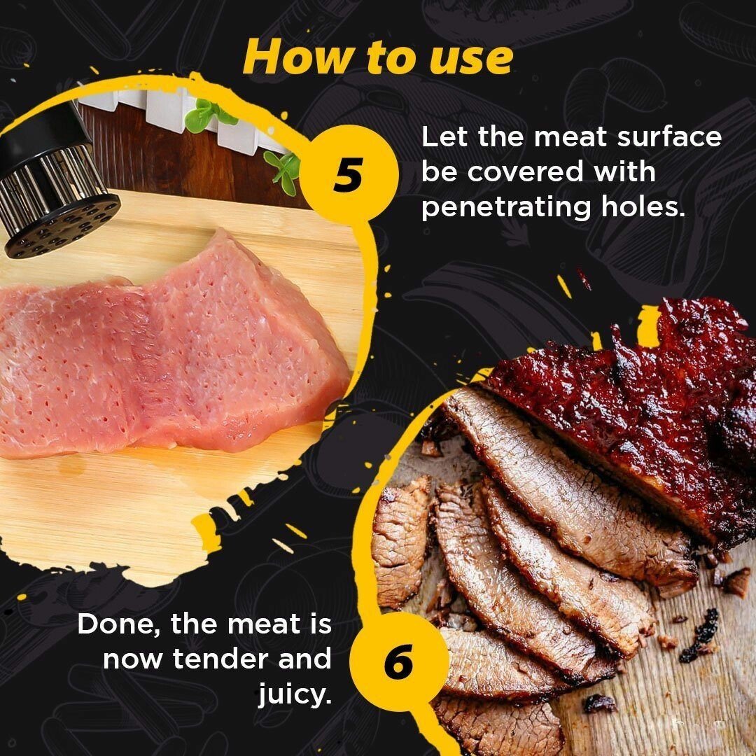 🥩Multi-Function Stainless Steel Quick Press Meat Tenderizer