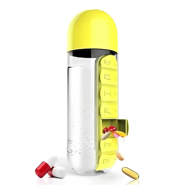 Pill Organizer Water Bottle