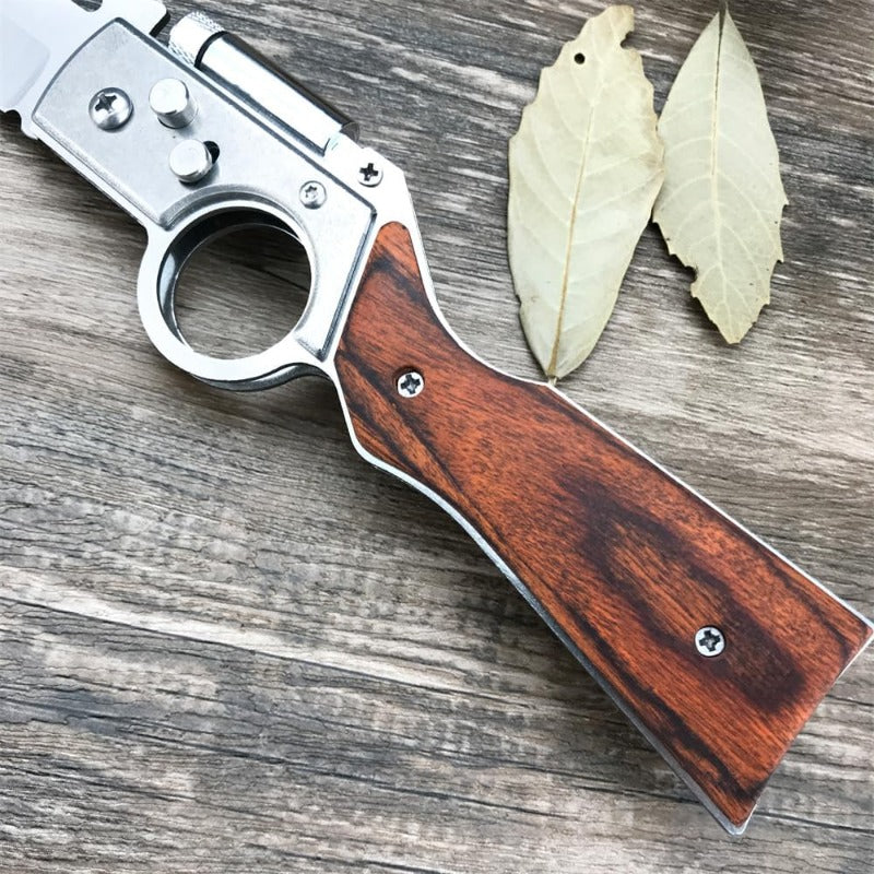 Folding Pocket Knife with LED Light