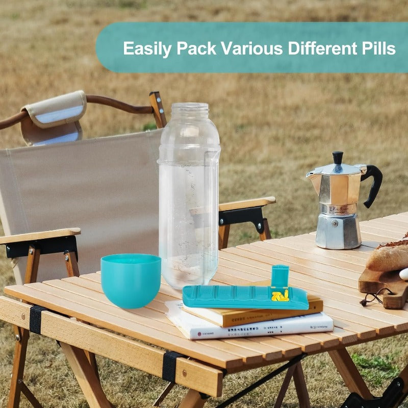 Pill Organizer Water Bottle