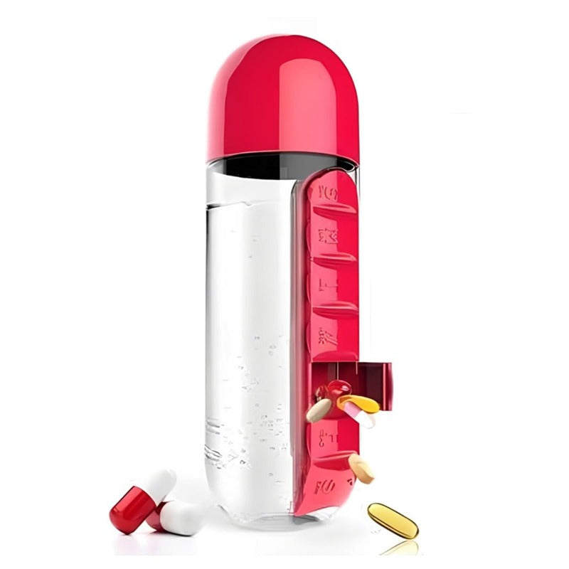 Pill Organizer Water Bottle