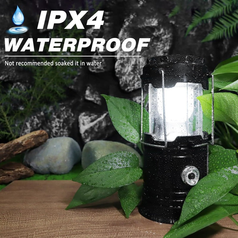Solar + USB Camping Lantern Flashlight